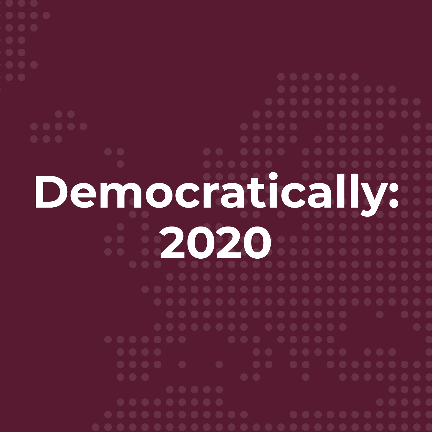 Democratically: 2020 logo
