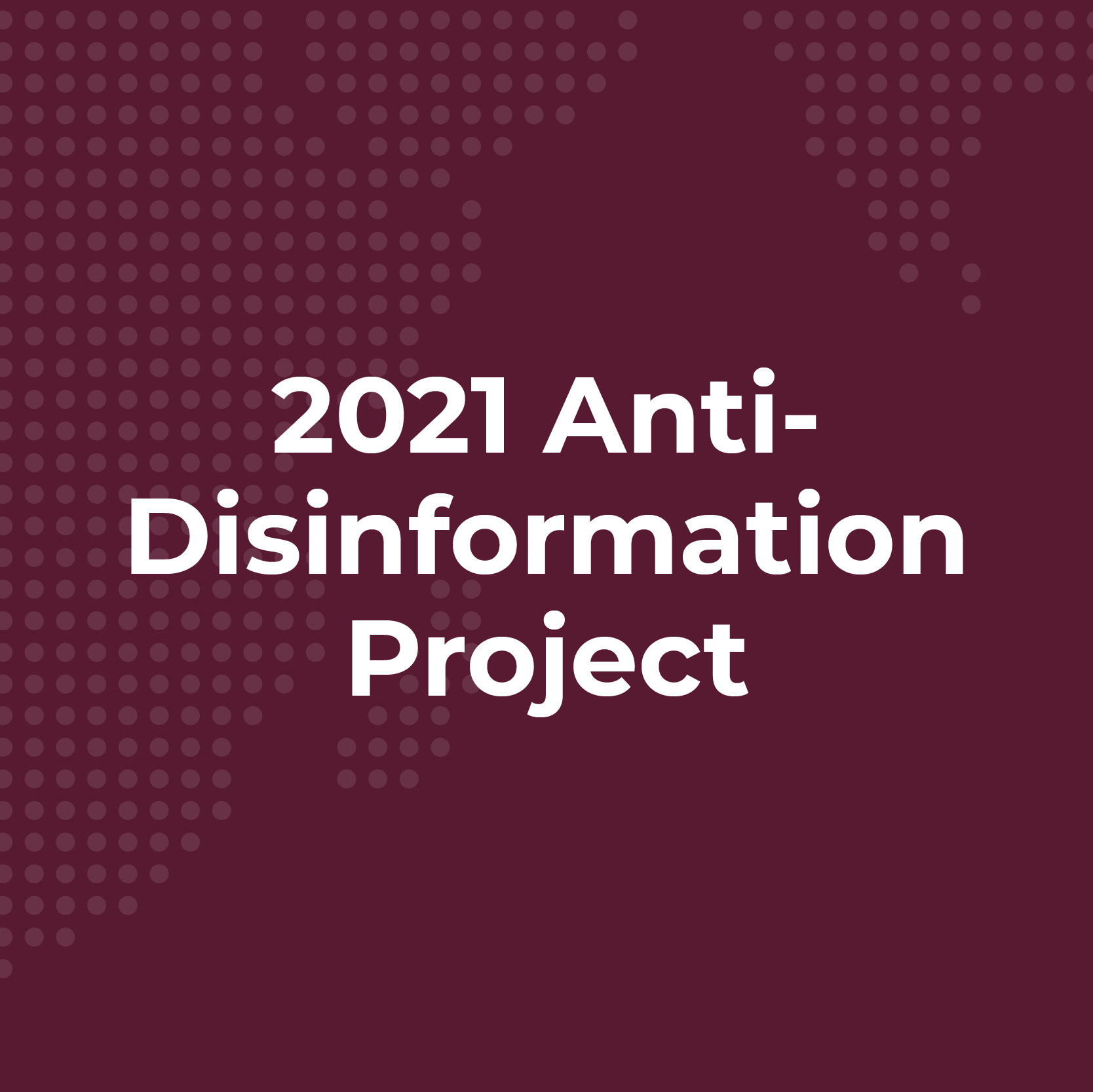 2021 Anti-Disinformation Project logo
